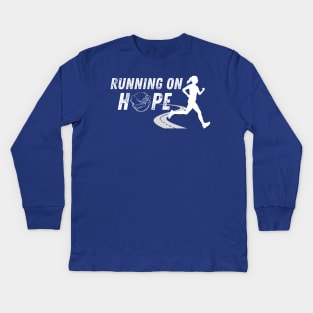 SheHopes Running on HOPE Kids Long Sleeve T-Shirt